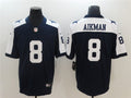 Men’s Dallas Cowboys Retired Player #8 Troy Aikman Nike Navy Alternate Vapor Limited Jersey