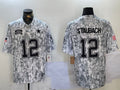Men’s Dallas Cowboys Roger Staubach #12 Arctic Camo 2024 Salute to Service Retired Limited Jersey