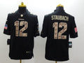 Men’s Dallas Cowboys Roger Staubach #12 Black Jersey