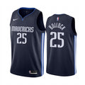Mens Dallas Mavericks #25 Reggie Bullock Nike 2020 Navy Statement Edition Jersey