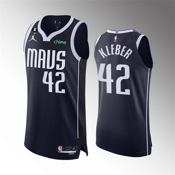 Mens Dallas Mavericks #42 Maxi Kleber Nike 2022-23 Navy Statement Edition Player Jersey