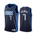 Mens Dallas Mavericks #7 Dwight Powell Navy Nike 2021 Earned Edition Swingman Jersey