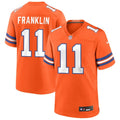 Mens Denver Broncos #11 Troy Franklin Orange Mile High Collection 1977 Throwback F.U.S.E. Limited Jersey