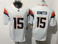 Mens Denver Broncos #15 Nik Bonitto Nike White Vapor F.U.S.E. Limited Player Jersey