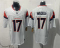 Mens Denver Broncos #17 Jaylen Waddle Nike White Vapor F.U.S.E. Limited Jersey