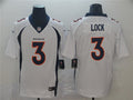 Men’s Denver Broncos #3 Drew Lock White Nike NFL Vapor Untouchable Limited Jersey