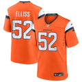 Mens Denver Broncos #52 Jonah Elliss Nike Orange Vapor F.U.S.E. Limited Player Jersey