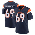 Mens Denver Broncos #69 Mike McGlinchey Nike Navy Alternate Vapor F.U.S.E. Limited Player Jersey