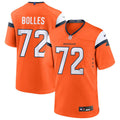Mens Denver Broncos #72 Garett Bolles Nike Orange Vapor F.U.S.E. Limited Player Jersey