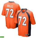 Mens Denver Broncos #72 Garett Bolles Nike Orange Vapor Untouchable Limited Jersey