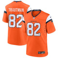 Mens Denver Broncos #82 Adam Trautman Nike Orange Vapor F.U.S.E. Limited Player Jersey
