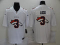 Men’s Denver Broncos Drew Lock #3 White Jersey