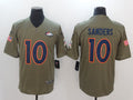 Men’s Denver Broncos Emmanuel Sanders #10 Brown Jersey