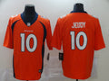 Men’s Denver Broncos Jerry Jeudy #10 Orange Jersey