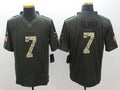 Men’s Denver Broncos John Elway #7 Army Green Jersey