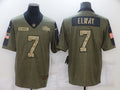 Men’s Denver Broncos John Elway #7 Brown Jersey
