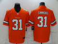 Men’s Denver Broncos Justin Simmons #31 Orange Jersey