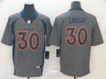 Men’s Denver Broncos Phillip Lindsay #30 Gray Inverted Legend Jersey