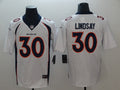 Men’s Denver Broncos Phillip Lindsay #30 White Jersey
