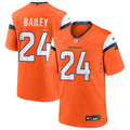 Mens Denver Broncos Retired Player #24 Champ Bailey Nike Orange Vapor F.U.S.E. Limited Player Jersey