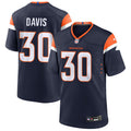 Mens Denver Broncos Retired Player #30 Terrell Davis Nike Navy Alternate Vapor F.U.S.E. Limited Player Jersey
