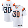 Mens Denver Broncos Retired Player #30 Terrell Davis Nike White Vapor F.U.S.E. Limited Player Jersey