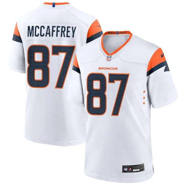 Mens Denver Broncos Retired Player #87 Ed McCaffrey Nike White Vapor F.U.S.E. Limited Jersey