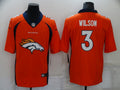 Men’s Denver Broncos Russell Wilson #3 Orange Jersey