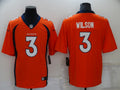 Men’s Denver Broncos Russell Wilson #3 Orange Jersey