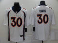 Men’s Denver Broncos Terrell Davis #30 White Retired Jersey