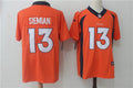 Men’s Denver Broncos Trevor Siemian #13 Orange Jersey