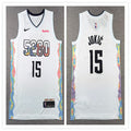 Mens Denver Nuggets #15 Nikola Jokic 2024-25 White City Edition Jersey