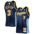 Mens Denver Nuggets #3 Allen Iverson Mitchell & Ness Navy 2006 Hardwood Classics Jersey