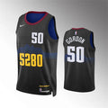 Mens Denver Nuggets #50 Aaron Gordon 2023-24 Black City Edition Jersey