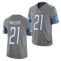 Men’s Detroit Lions #21 Tracy Walker Nike Steel Color Rush Limited Player Jersey