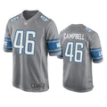 Mens Detroit Lions #46 Jack Campbell Nike Steel Alternate Team Vapor Limited Jersey