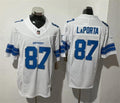 Mens Detroit Lions #87 Sam LaPorta Nike 2024 White Vapor F.U.S.E. Limited Jersey
