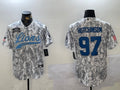 Men’s Detroit Lions Aidan Hutchinson #97 Arctic Camo 2024 Salute to Service Jersey