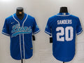 Men’s Detroit Lions Barry Sanders #20 Blue Jersey