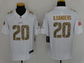 Men’s Detroit Lions Barry Sanders #20 White Jersey
