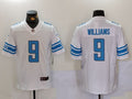 Men’s Detroit Lions Jameson Williams #9 White Jersey
