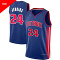 Mens Detroit Pistons #24 Daniss Jenkins  Blue Icon Edition Swingman Jersey