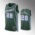 Mens Detroit Pistons #28 Isaiah Stewart 2022-23 City Edition Swingman Jersey Green