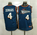 Men’s Detroit Pistons #4 Joe Dumars Teal Blue Hardwood Classics Soul Swingman Throwback Jersey