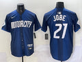 Men’s Detroit Tigers Jackson Jobe #21 Navy City Connect Limited Jersey