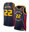 Mens Golden State Warriors #22 Andrew Wiggins Nike Navy 2024-25 City Edition Swingman Jersey