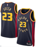 Mens Golden State Warriors #23 Draymond Green Nike Navy 2024-25 City Edition Swingman Jersey