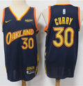 Men’s Golden State Warriors #30 Stephen Curry Stitched Nike Navy 2020-21 City Edition Jersey