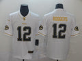 Men’s Green Bay Packers #12 Aaron Rodgers White Jersey