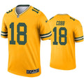 Mens Green Bay Packers #18 Randall Cobb Nike Gold Inverted Legend Jersey